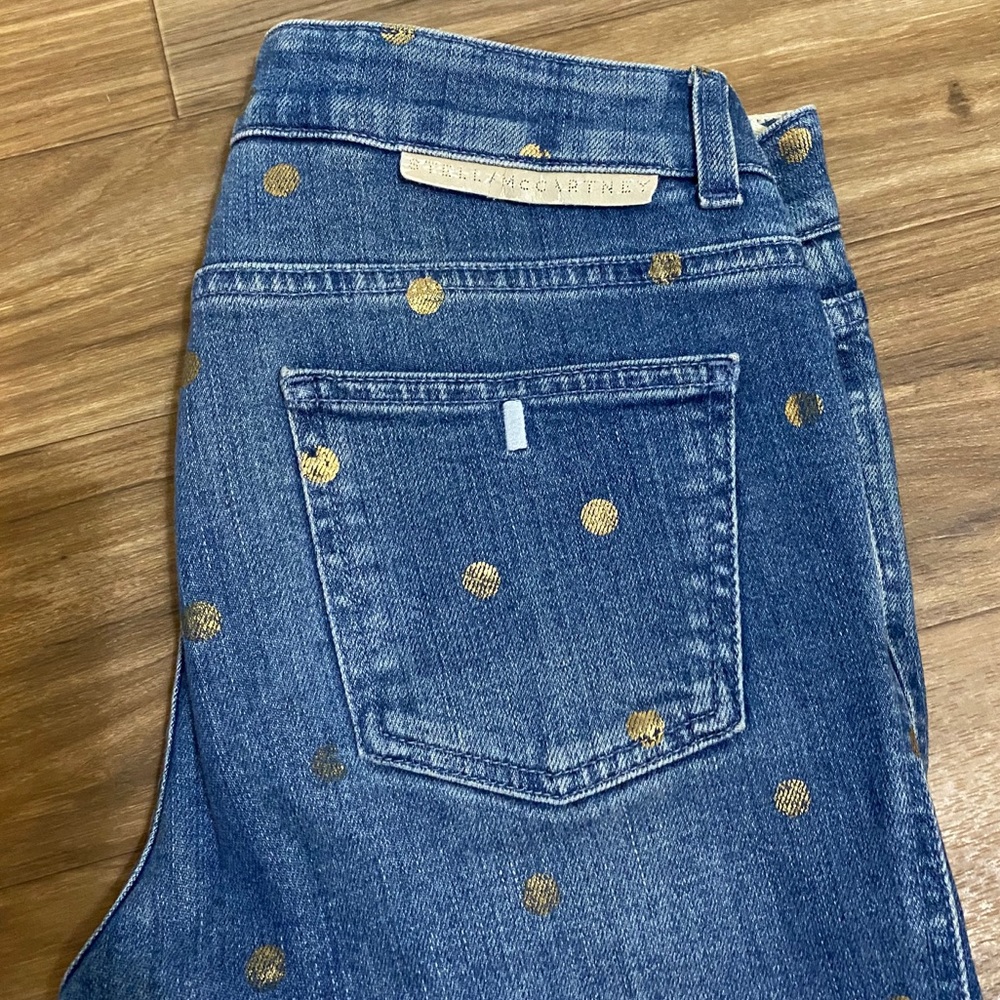 Stella McCartney Jeans Metallic Polka Dot - Picture 4 of 8